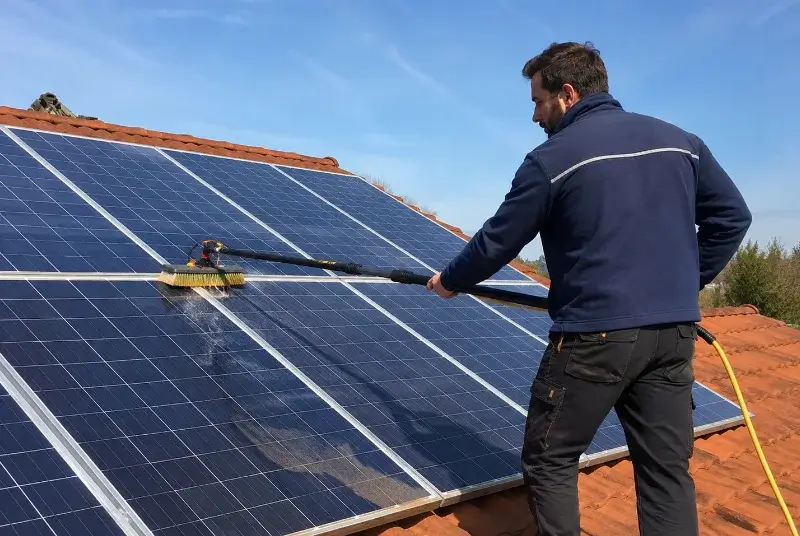 Nettoyage et entretien de panneaux solaires à Vannes